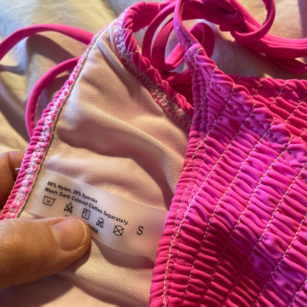 Vibrant Pink String Bikini Set - Picture 2 of 2